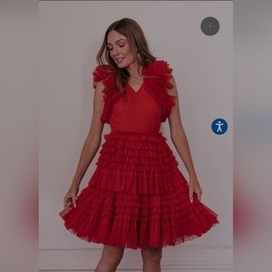 Jessa Kae Cherish Red Large Dress